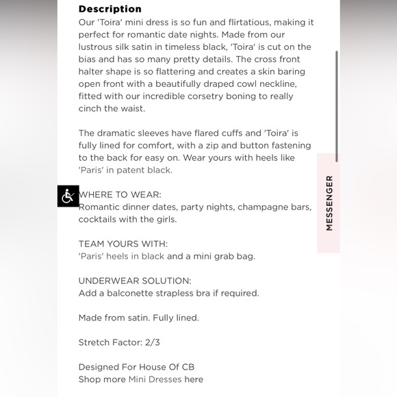 NWOT HOUSE OF CB TOIRA DRESS - Picture 9 of 11